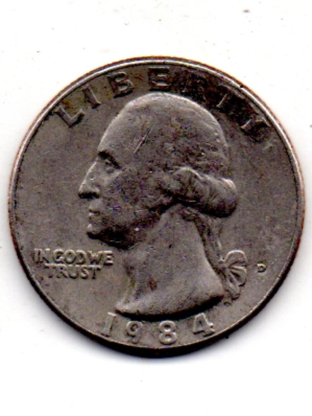 Granny Estate Find - 1984 D Washington Clad-composition Quarter